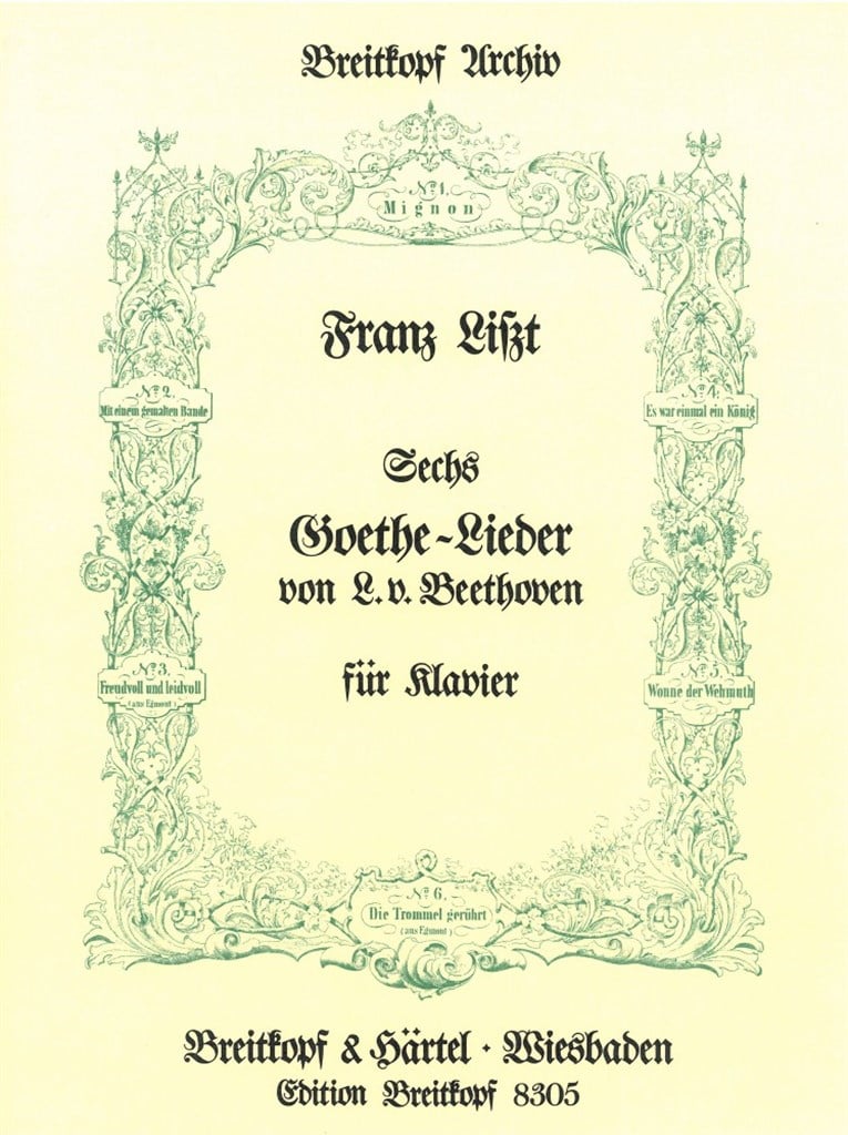 6 Goethe-Lieder von Beethoven
